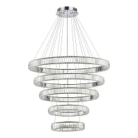 Люстра подвесная ЛЕД Тиволи (Tivoli) SL1622.113.05 ST-Luce прозрачная на 1 лампу, основание хром в стиле современный Люстра подвесная ЛЕД Тиволи (Tivoli) SL1622.113.05 ST-Luce прозрачная на 1 лампу, основание хром в стиле современный